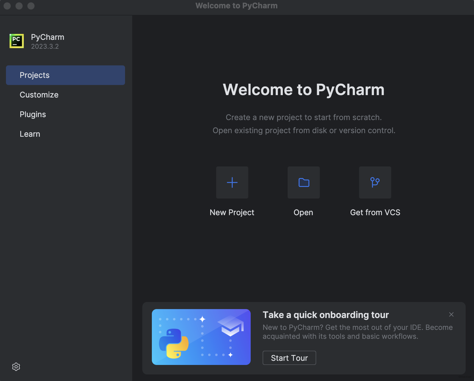 Pycharm 首页